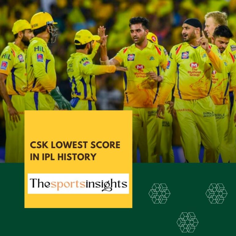 CSK Lowest Score in IPL History