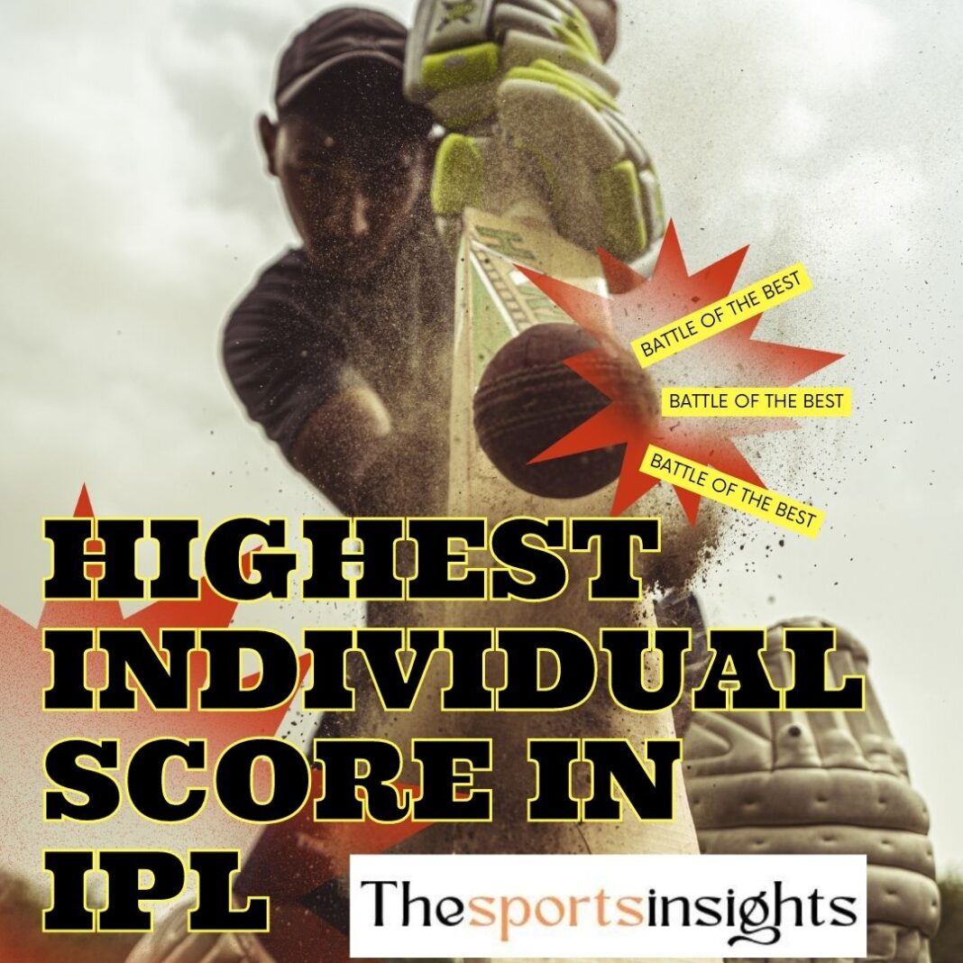 Top 10 Highest Individual Score in IPL History