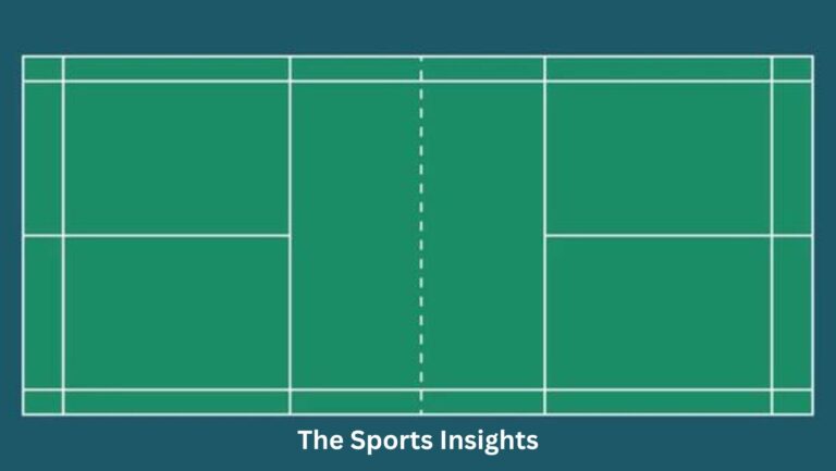 Badminton court size in feet