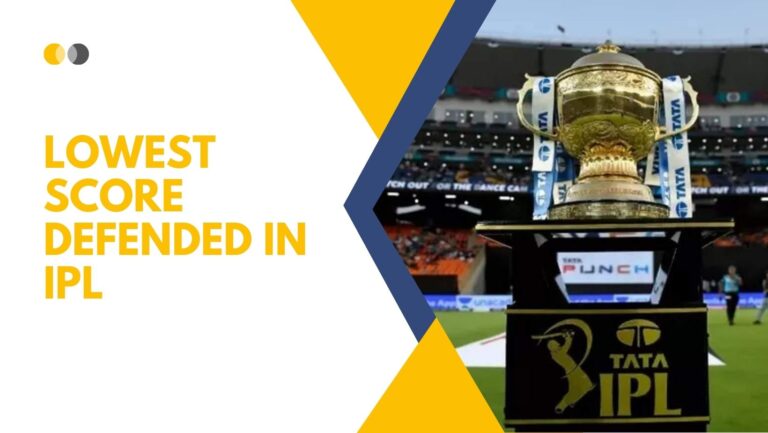 Lowest score defended in IPL