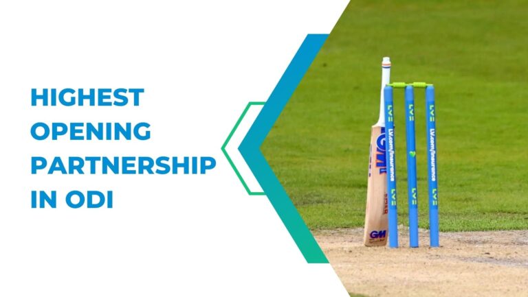 Highest opening partnership in ODI