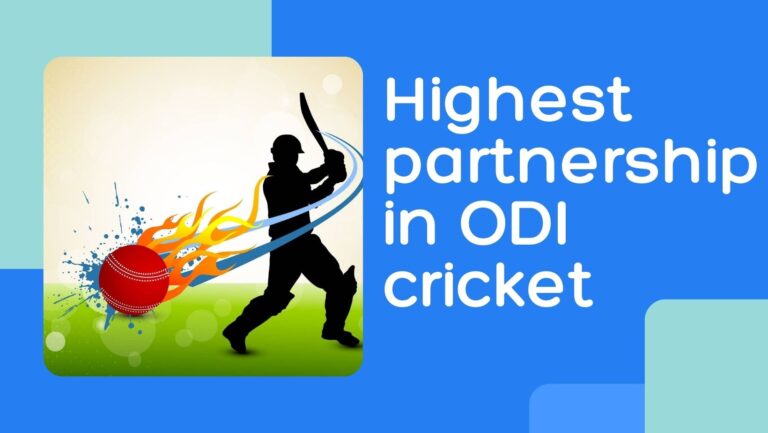 Highest partnership in ODI cricket