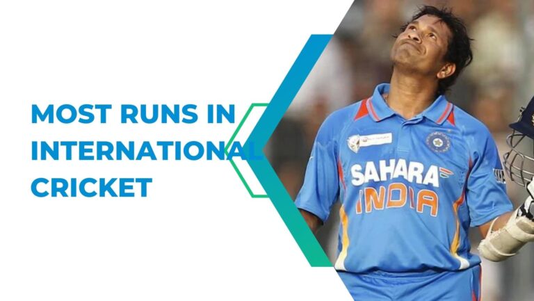 Most runs in international cricket